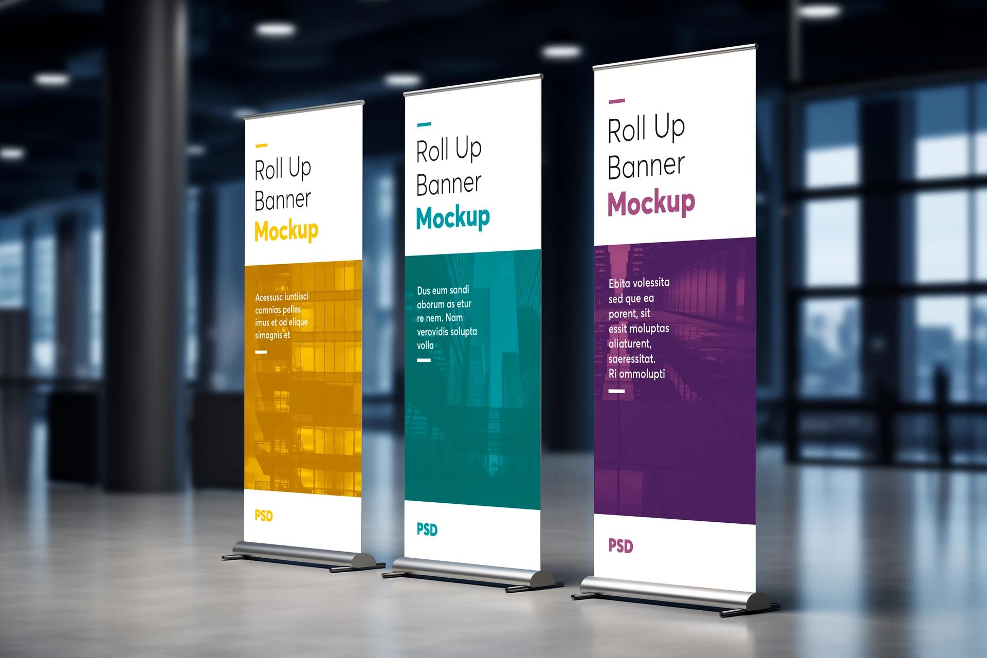Indoor custom retractable banners